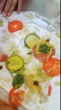 Subway serving sandwich with maggots... EURK!!