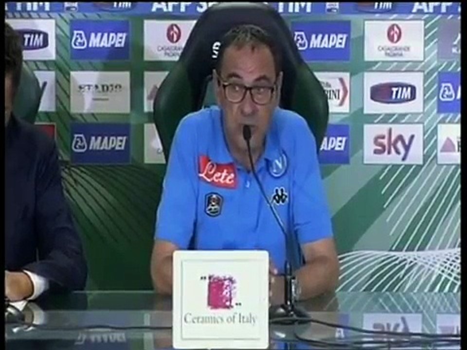 Sassuolo-Napoli 2-1, conferenza stampa di Maurizio Sarri (24.08.15)
