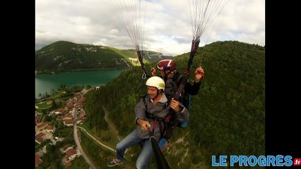 Vol en parapente au-dessus du haut Bugey