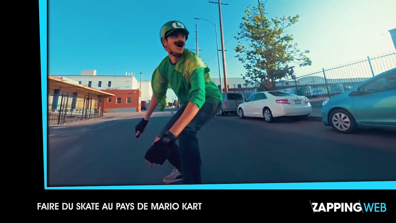 L’hallucinant Mario Kart version skate
