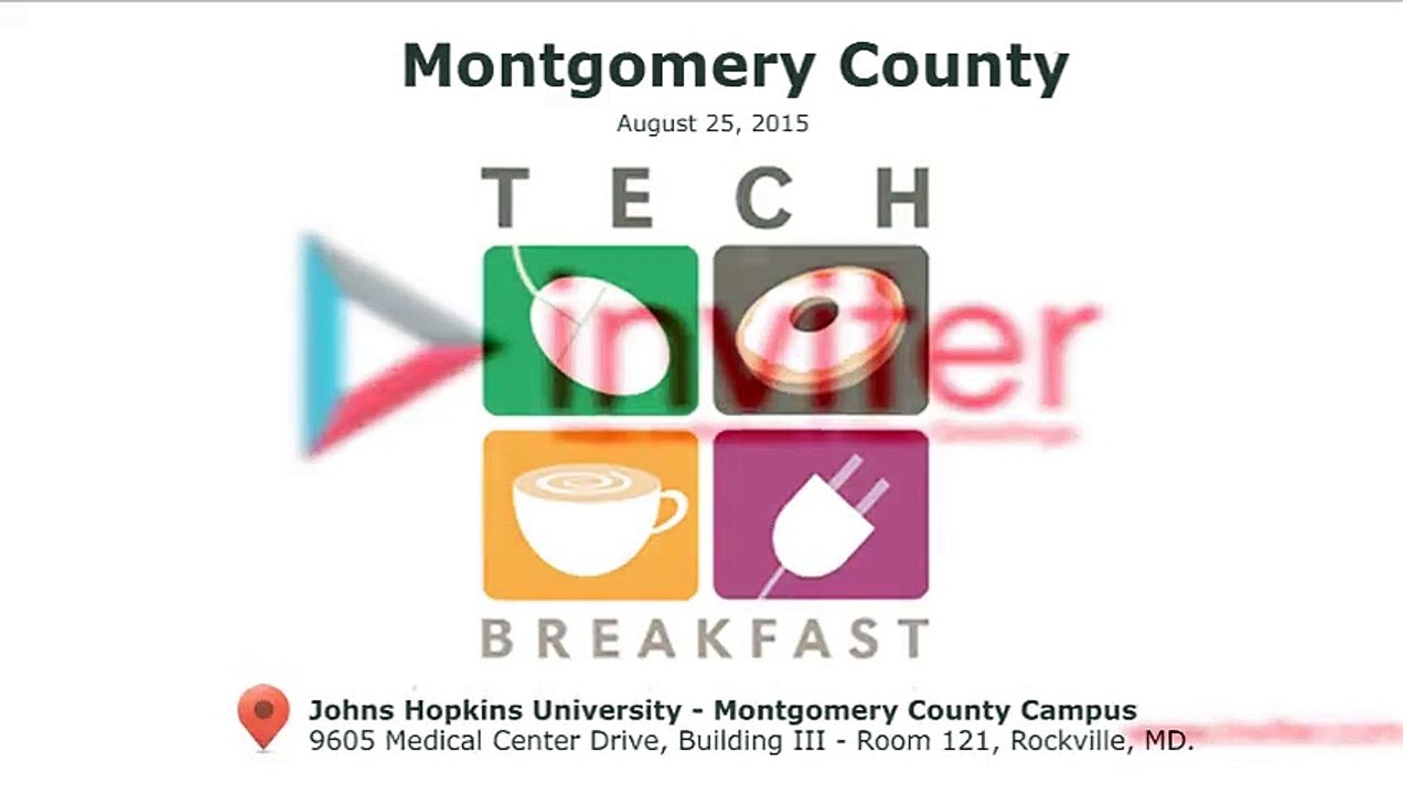 Montgomery County TechBreakfast Thank you video greeting from Inviter.com