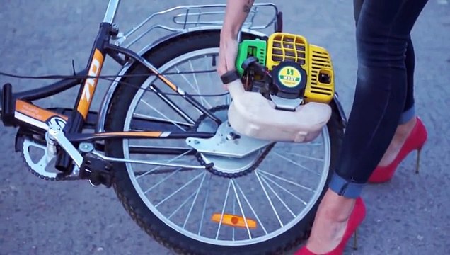 Motorlu Testere ile Bisiklet Sürme Keyfi