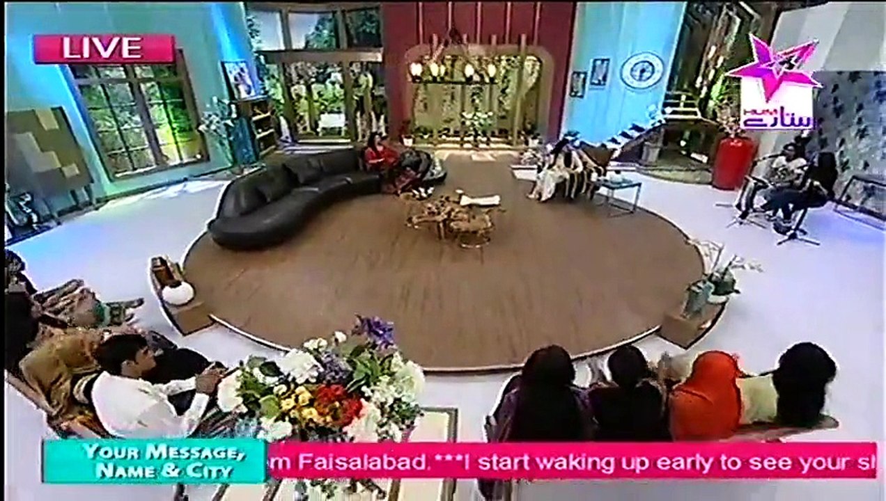 Sitaray Ki Subha With Shaista Lodhi on Hum Sitaray Part 1 - 25th August 2015