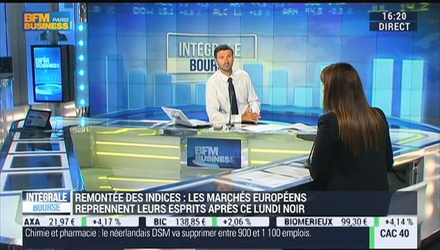 Le conseil santé d'Alice Lhabouz: Les Bourses européennes rebondissent après un lundi noir - 25/08