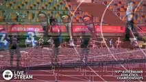 100m hurdles final - 2015 Australian Athletics Championships