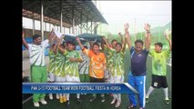 Swinging Yorker with Under-13 Football Team