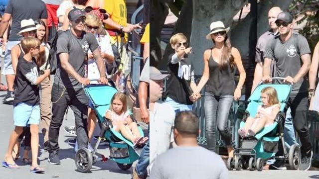 Beckham's Enjoy A Day Trip To Disneyland