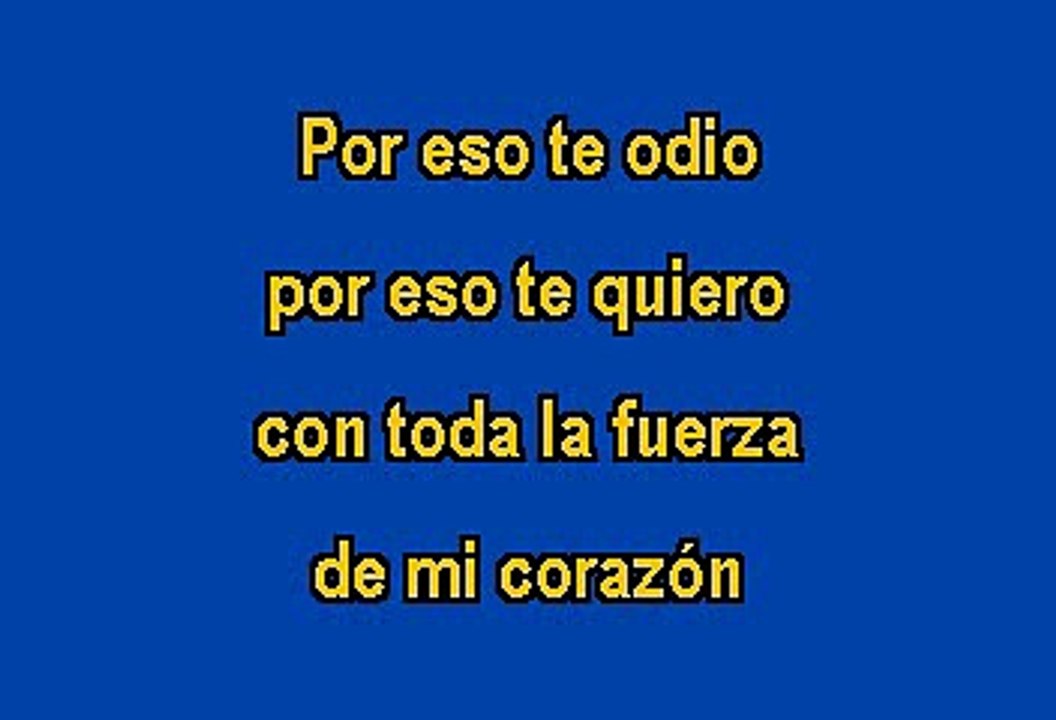 Julio Jaramillo - Te odio y te quiero (Karaoke)