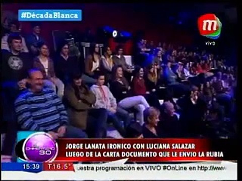 Lanata irónico con Luciana Salazar