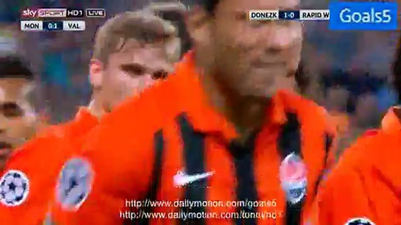 Marlos Goal Shakhtar 1 - 0 Rapid Vienna Champions League 25-8-2015