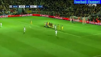 Luca Zuffi Amazing Goal Maccabi TA vs Basel 0-1 _ Champions league 25.08.2015