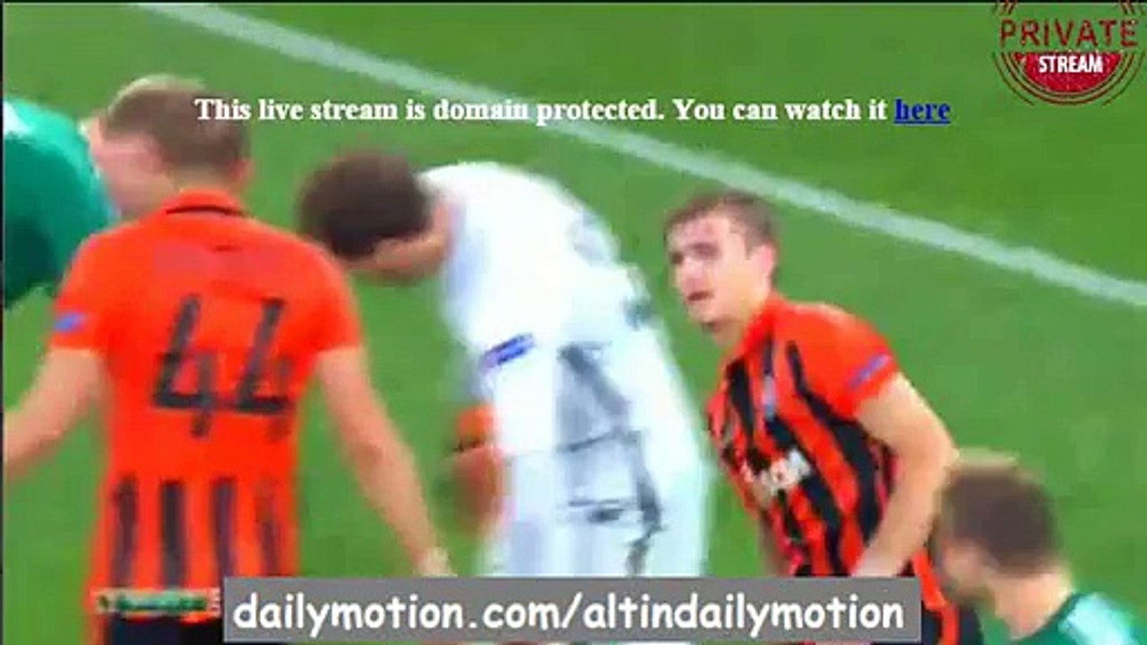 1st Half Goals - Shakhtar Dn 2-2 Rapid Wien - Champions League - 25.08.2015