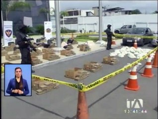 Guayaquil: decomiso de droga en el último mes supera las dos toneladas