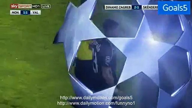 Goncalo RED Card Dinamo Zagreb 2 - 1 Skenderbeu Champions League 25-8-2015