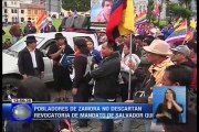 Pobladores de Zamora no descartan revocatoria de mandato de Salvador Quishpe