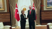 Erdoğan, KKTC Dışişleri Bakanı Çolak'ı kabul etti