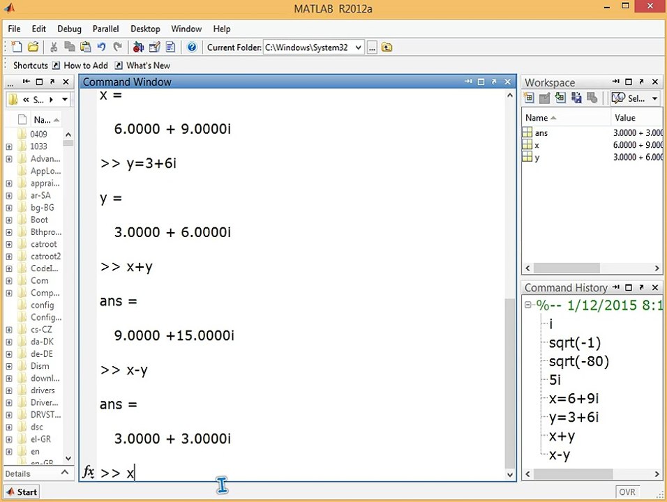 7 MATLAB COMPLEX NUMBERS FUNCTIONS