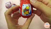 DISNEY SURPRISE EGGS! Mickey Mouse Winnie The Poo Minnie Kinder Egg Candy Toys Opening & Unboxing
