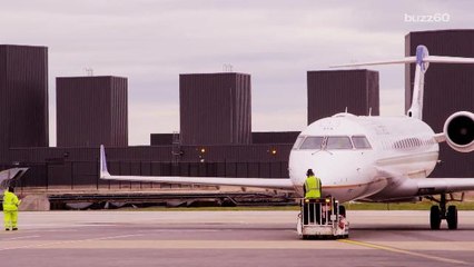 Man arrested after running onto tarmac to try to get to high school reunion