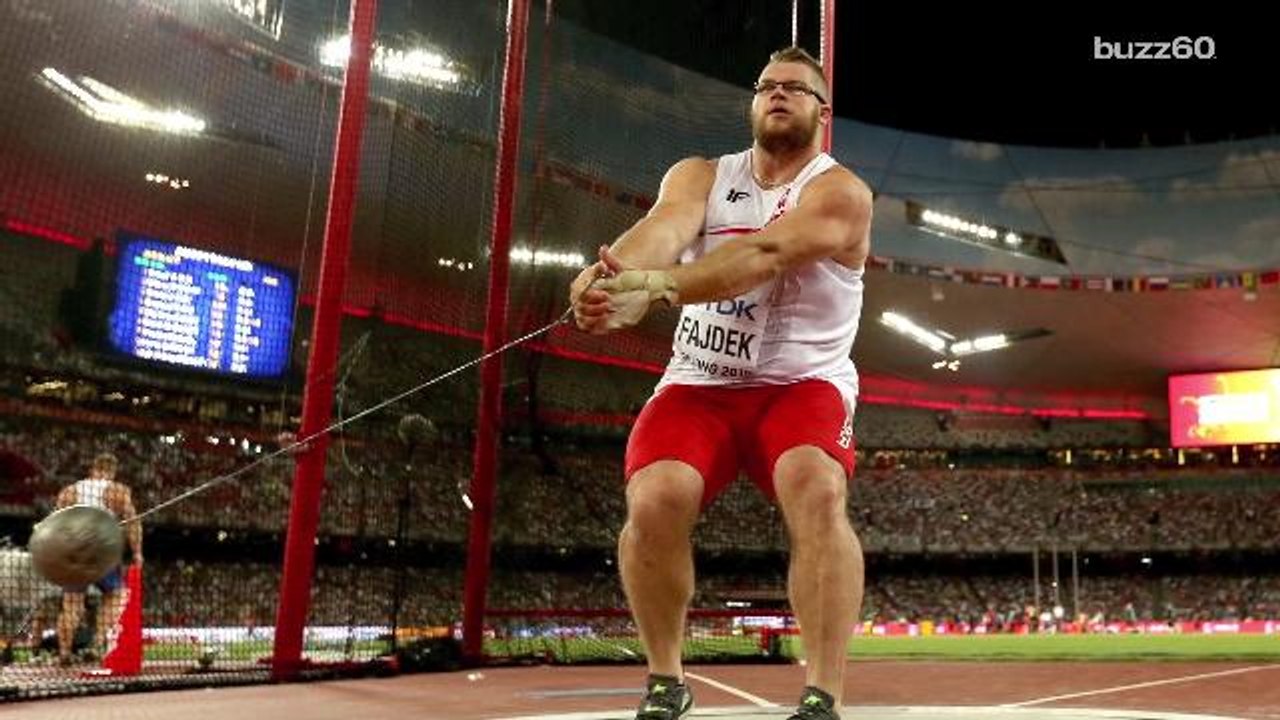 Champion hammer thrower gets drunk, pays for ta...