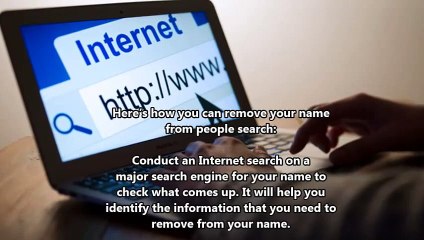 How to Remove Yourself from People Search