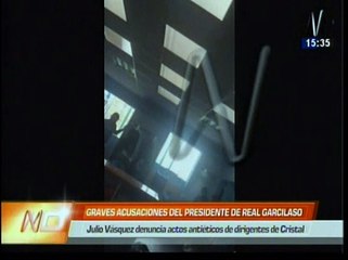 Real Garcilaso: "Me consta que Sporting Cristal entregó dinero a mis jugadores" (VIDEO)