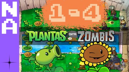 Plantas Vs. Zombies - Gameplay - Nivel 1 - 4