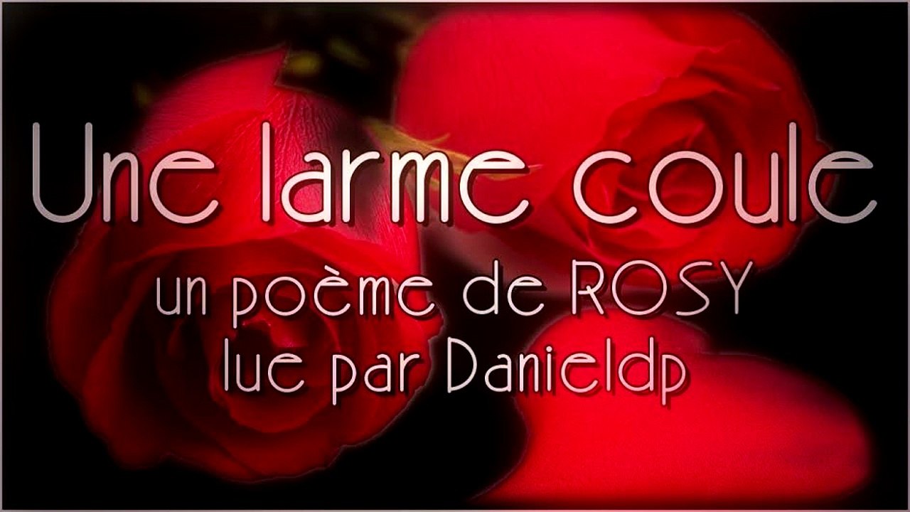 Une larme coule - Poésie