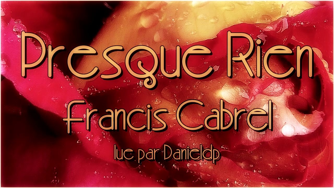 Presque rien-Cabrel (Cover-Narration)