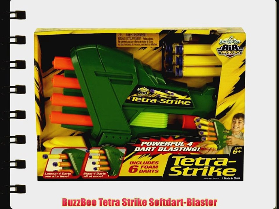 BuzzBee Tetra Strike Softdart-Blaster