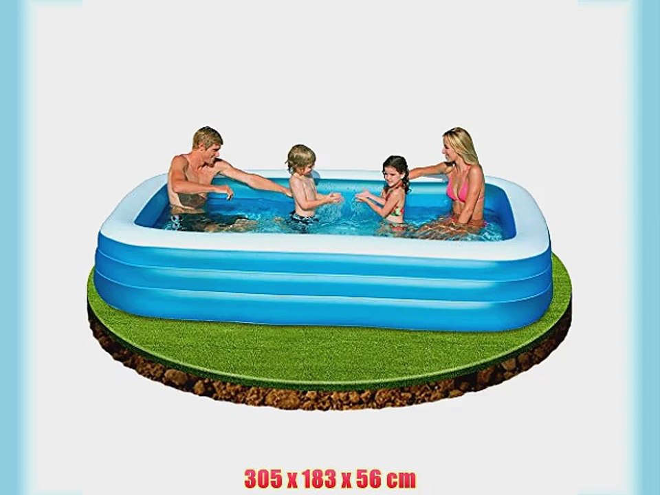 Intex Kinderpool Swim-Center Family Pool Blau 305 x 183 x 56 cm