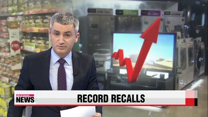 Record number of products recalled in Korea last year