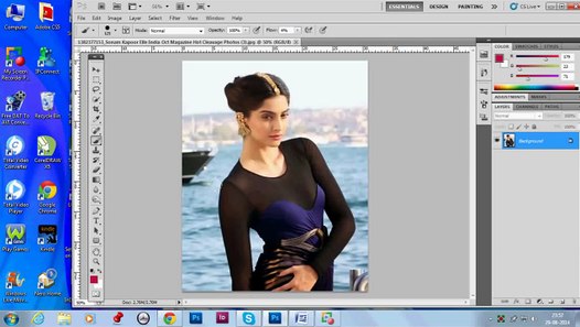 How to see through dress by the trick of Photoshop - video dailymotion