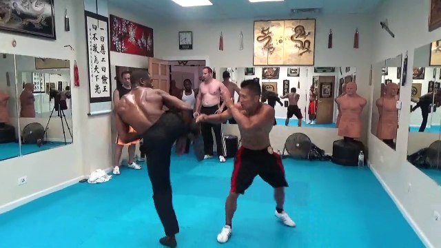 Safe Sparring 2 : Sifu Freddie Lee vs Davin James : No Contact : July 13 2014