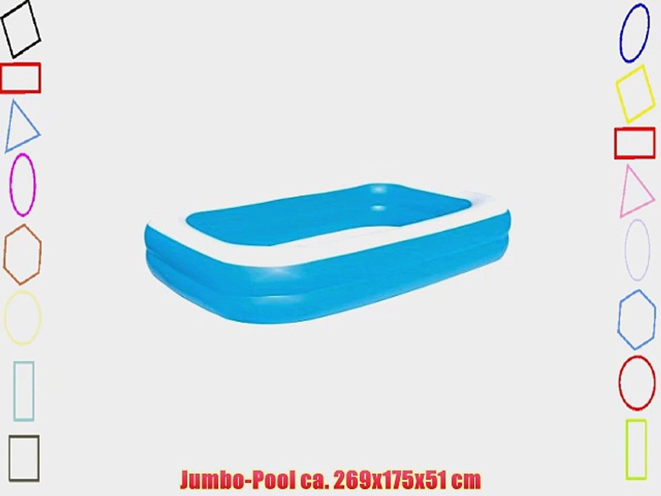 Jumbo-Pool ca. 269x175x51 cm