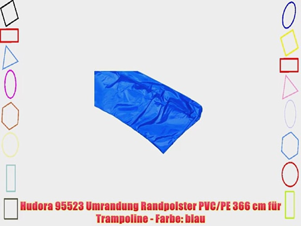 Hudora 95523 Umrandung Randpolster PVC/PE 366 cm f?r Trampoline - Farbe: blau