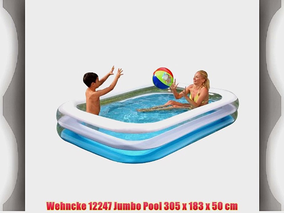 Wehncke 12247 Jumbo Pool 305 x 183 x 50 cm