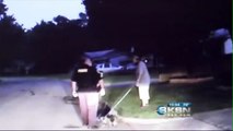 Polise köpekle saldırdı, köpek saldırmadı