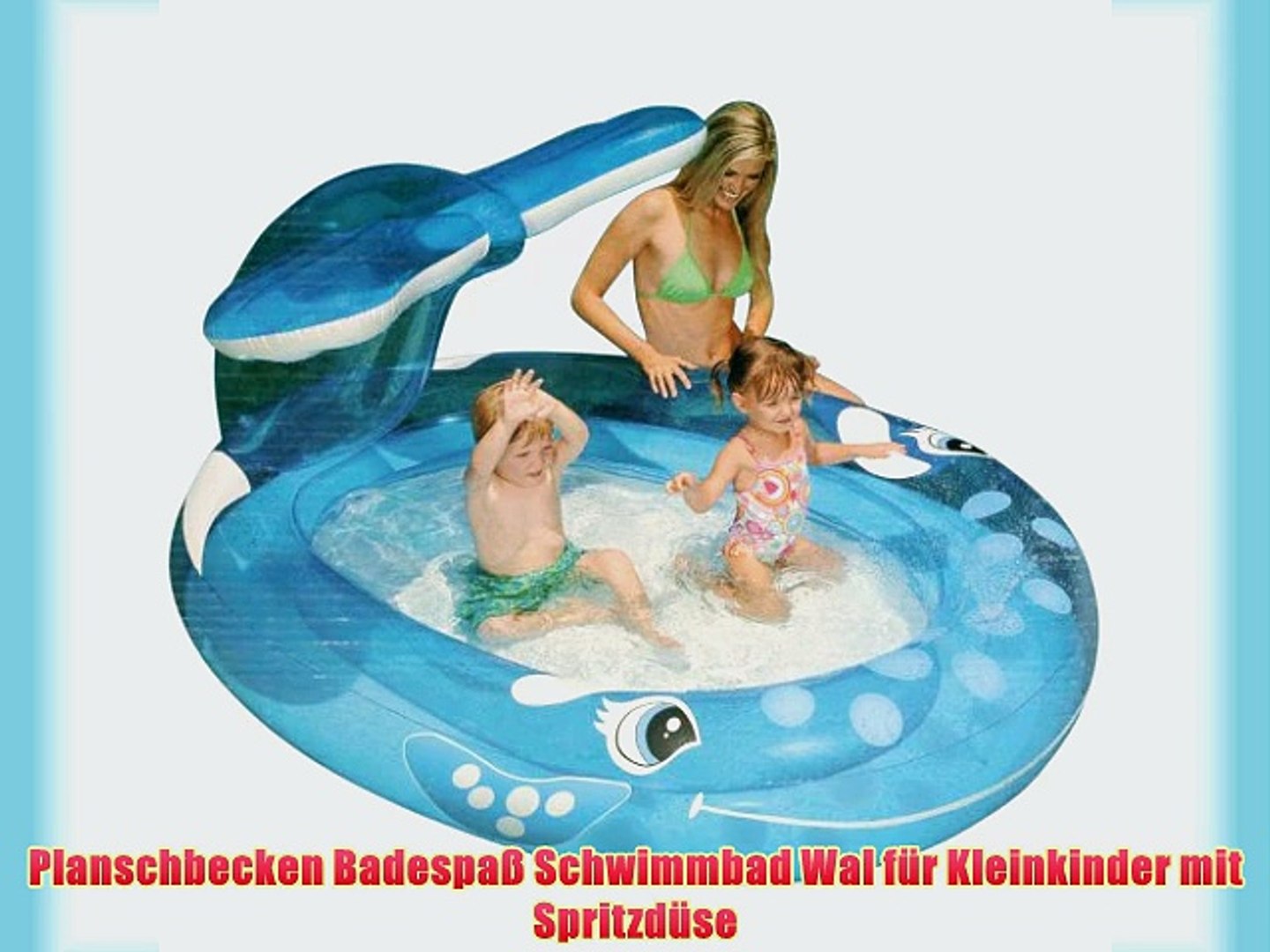 Planschbecken Badespa Schwimmbad Wal F R Kleinkinder Mit Spritzd Se Video Dailymotion