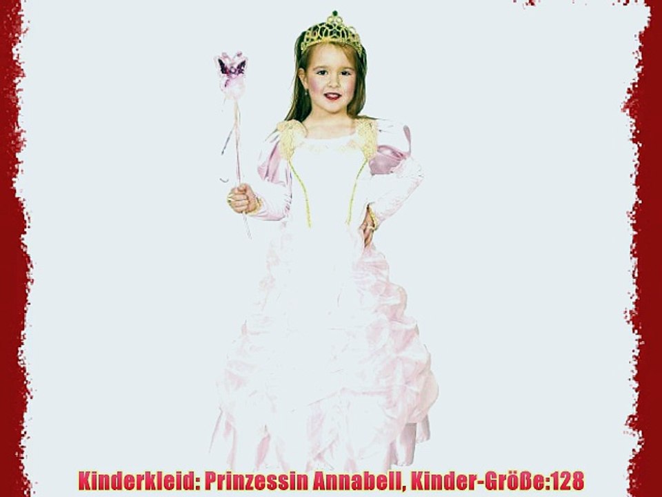 Kinderkleid: Prinzessin Annabell Kinder-Gr??e:128