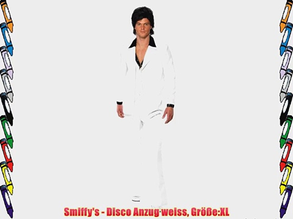 Smiffy's - Disco Anzug weiss Gr??e:XL