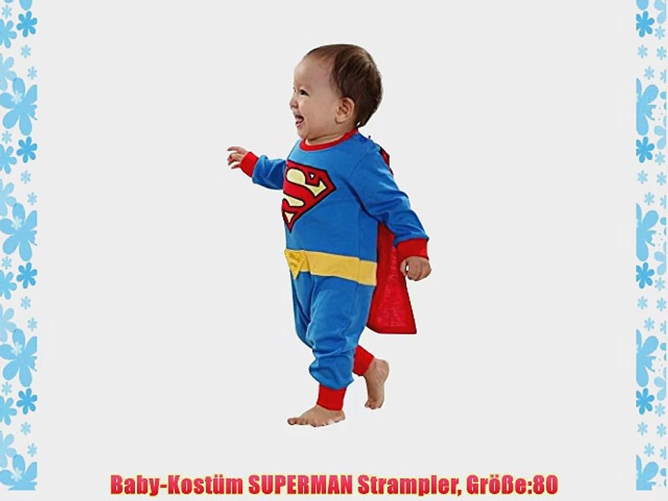 Baby-Kost?m SUPERMAN Strampler Gr??e:80