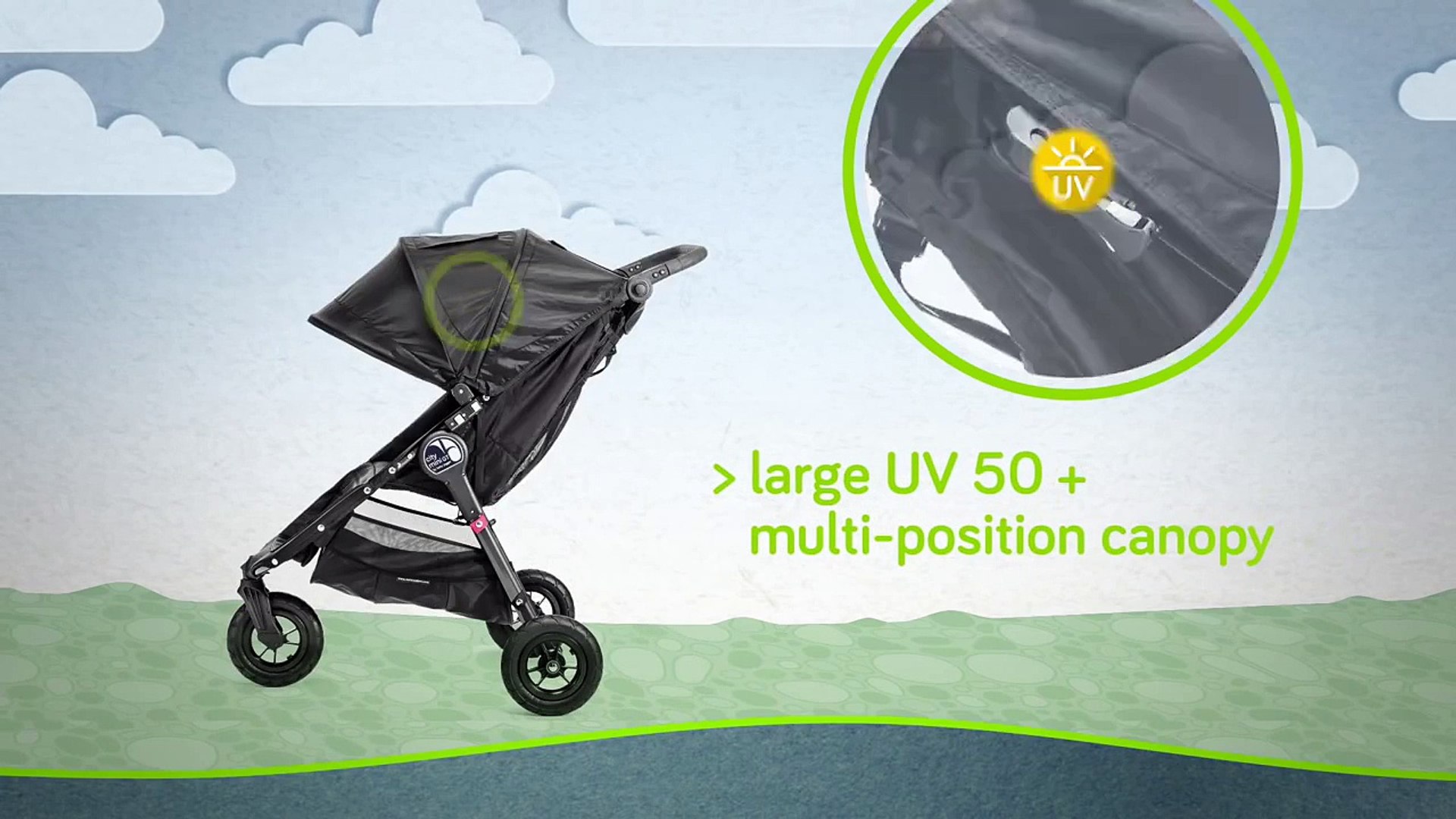 poussette baby jogger city mini 4 roues