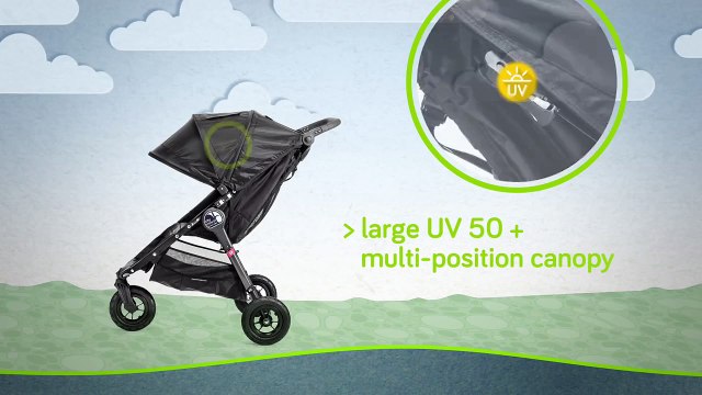 Poussette tous terrains City Mini 3 roues GT Stroller de Baby Jogger