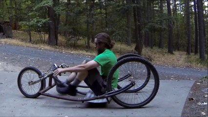 G.P.V. (Gravity Powered Vehicle) off-road, soap box, three wheeler, made with bike parts