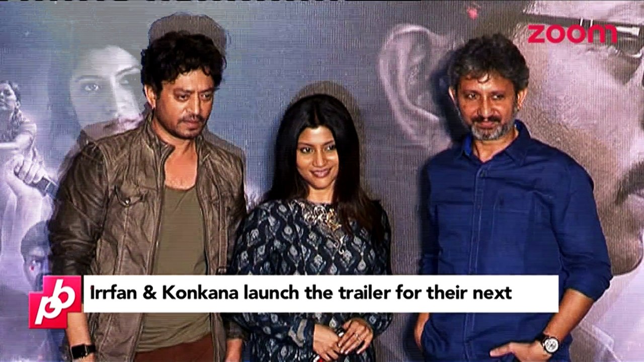 Irrfan Khan and Konkona Sen Sharma at the trailer launch of 'Talvar' - Bollywood News