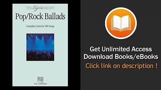The Lyric Library PopRock Ballads Complete Lyrics For 200 Songs PDF
