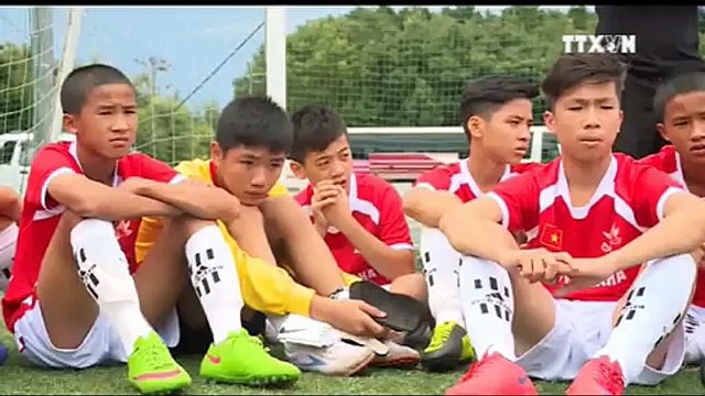 Truyền hình Thông Tấn Xã đưa tin về ngày thi đấu cuối của tuyển U13 BĐHĐ Yamaha tại Nhật