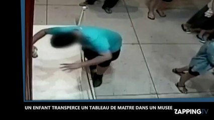 Un enfant trébuche et transperce un tableau à plusieurs millions d'euros !