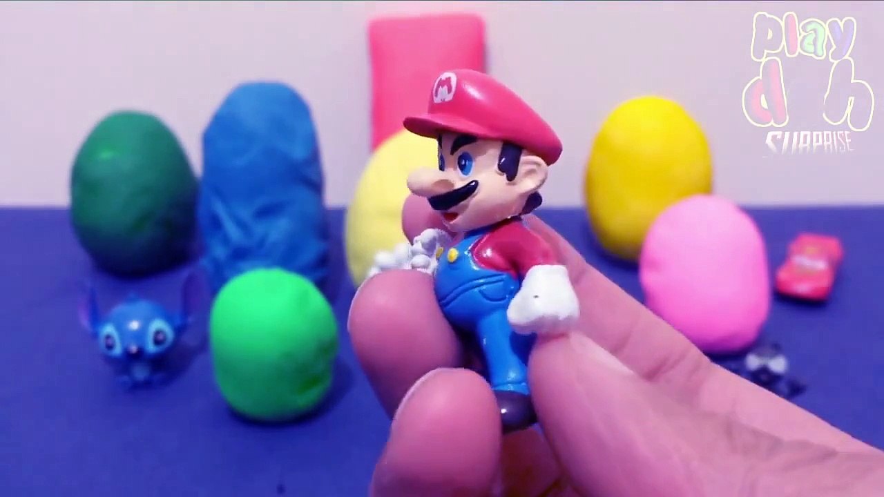 Surprise eggs - Kinder surprise eggs peppa pig play doh spongebob frozen cars hello kitty